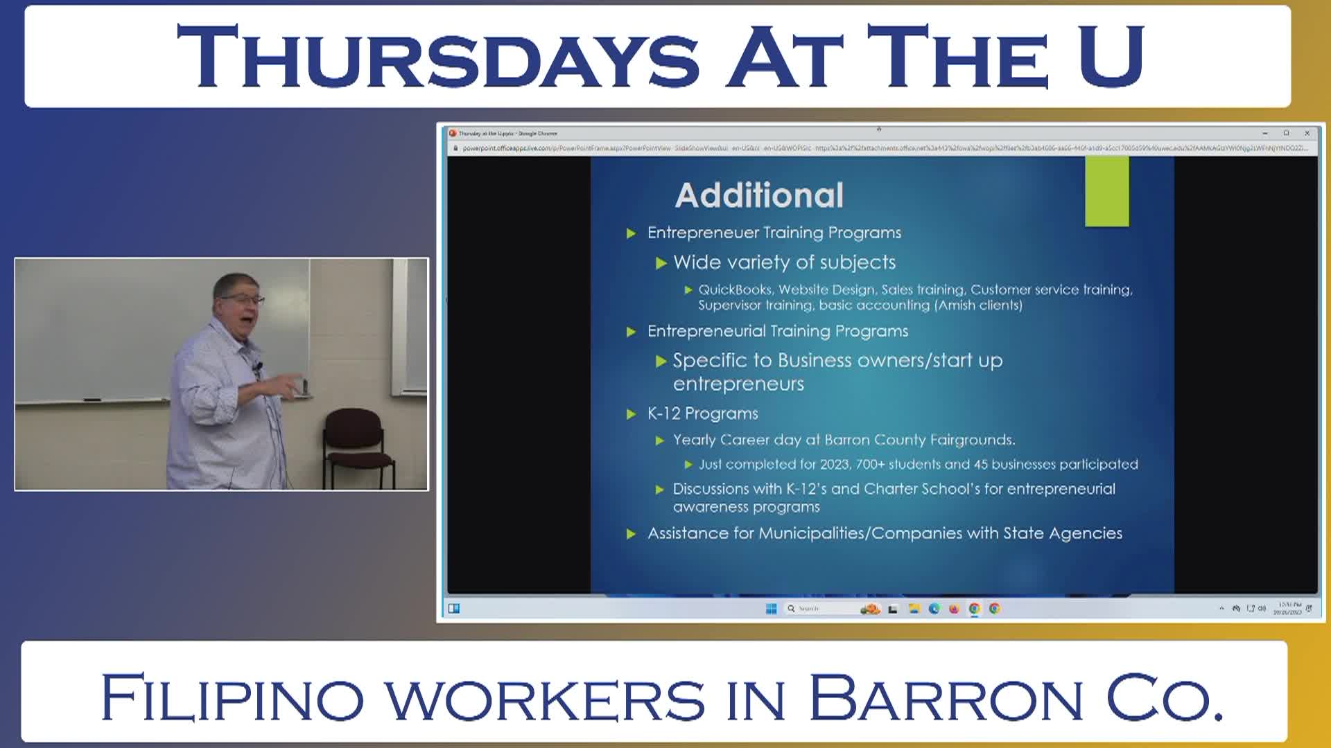 Thumbnail image for Thursdays at the U - 10/26/2023