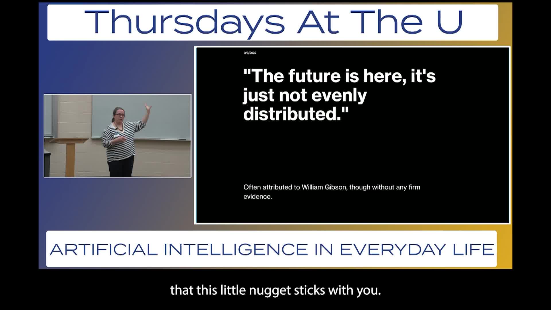 Thumbnail image for Thursdays at the U