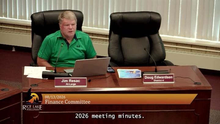 Thumbnail image for Finance Committee - 8-13-2026