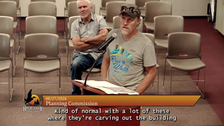 Thumbnail image for City of Rice Lake Planning Commission - August 27, 2026