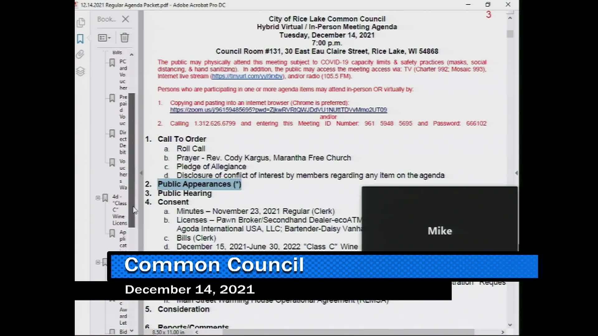 Thumbnail image for Common Council - 12-14-2021