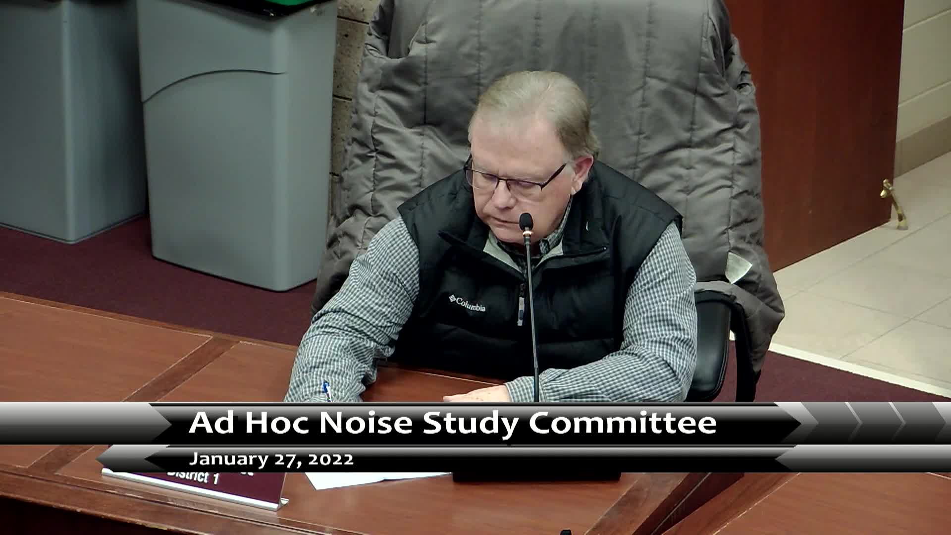 Thumbnail image for Ad Hoc Noise Study Committee - 1-27-2022