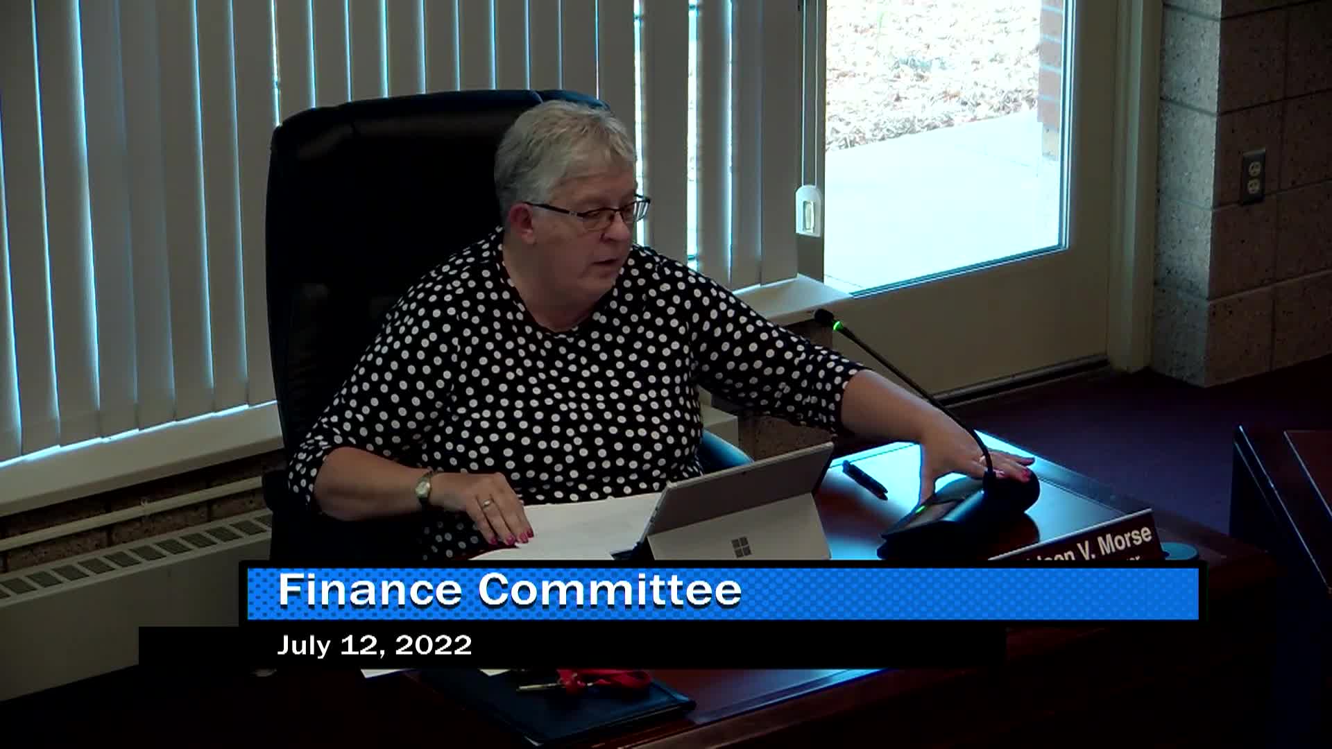 Thumbnail image for Finance Committee - 7-12-2022