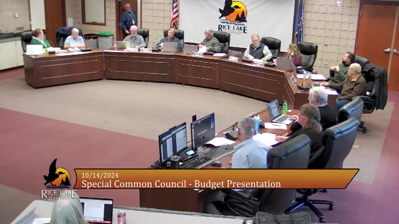 Thumbnail image for Special Common Council - Budget Presentation