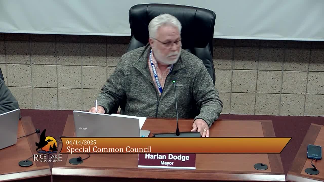 Thumbnail image for Special Common Council  - 4-15-2025