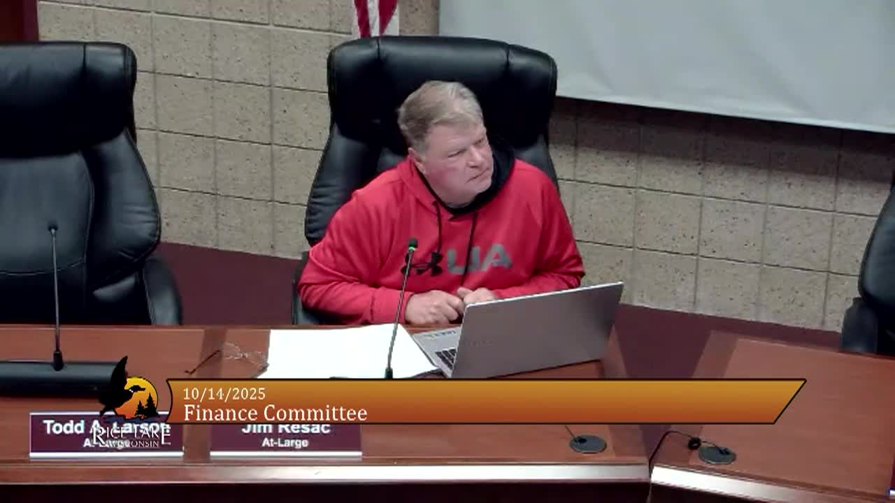 Thumbnail image for Finance Committee - 10/14