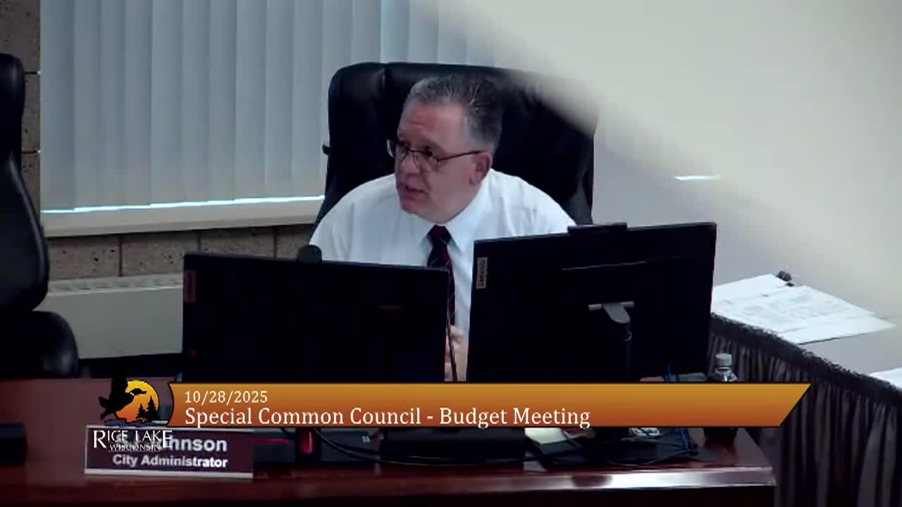 Thumbnail image for 2026 Rice Lake budget  - 10/28/2025