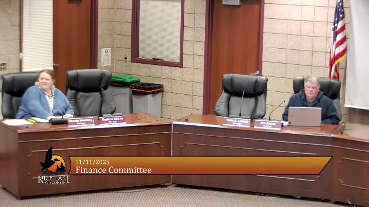 Thumbnail image for Finance Committee - 11/11/2025