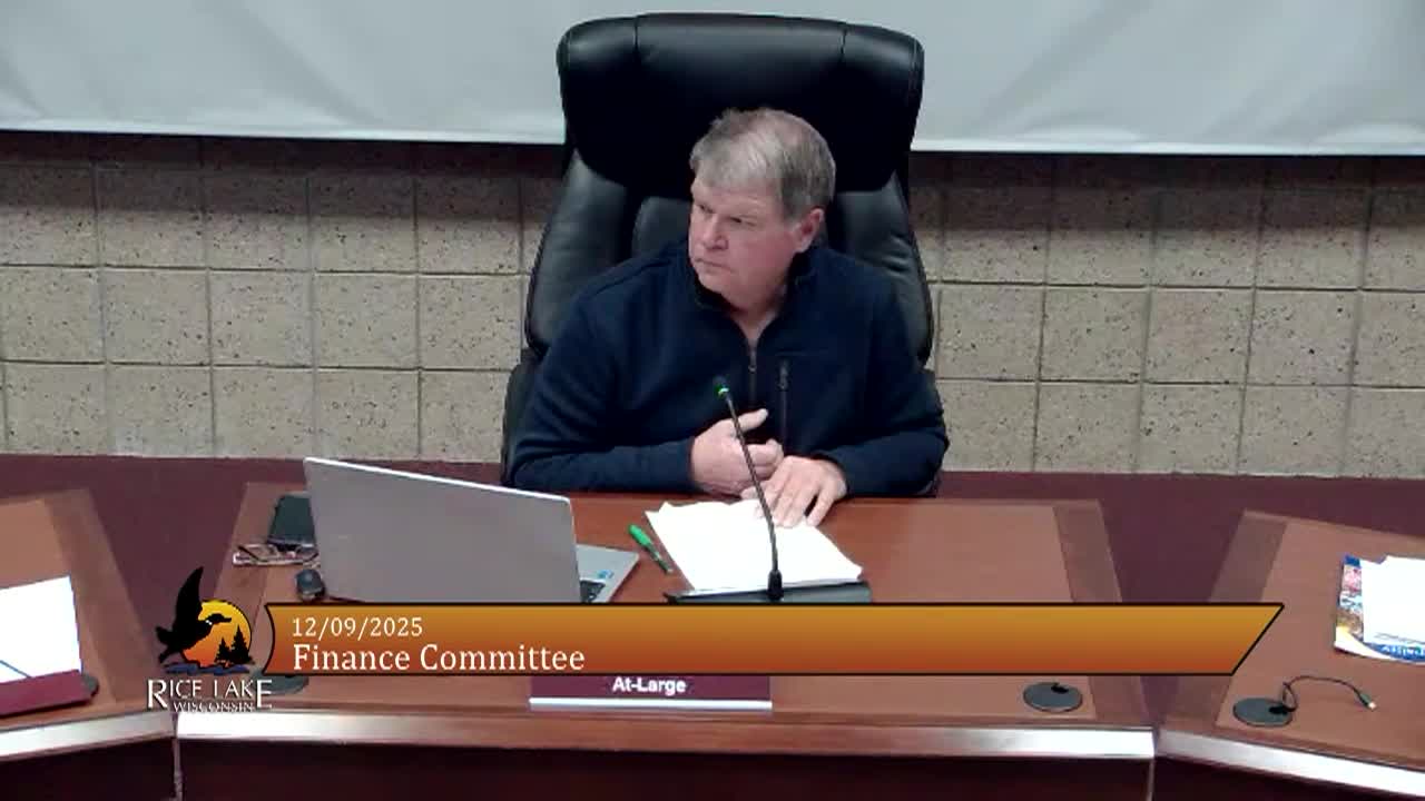 Thumbnail image for Finance Committee - 12/9/2025