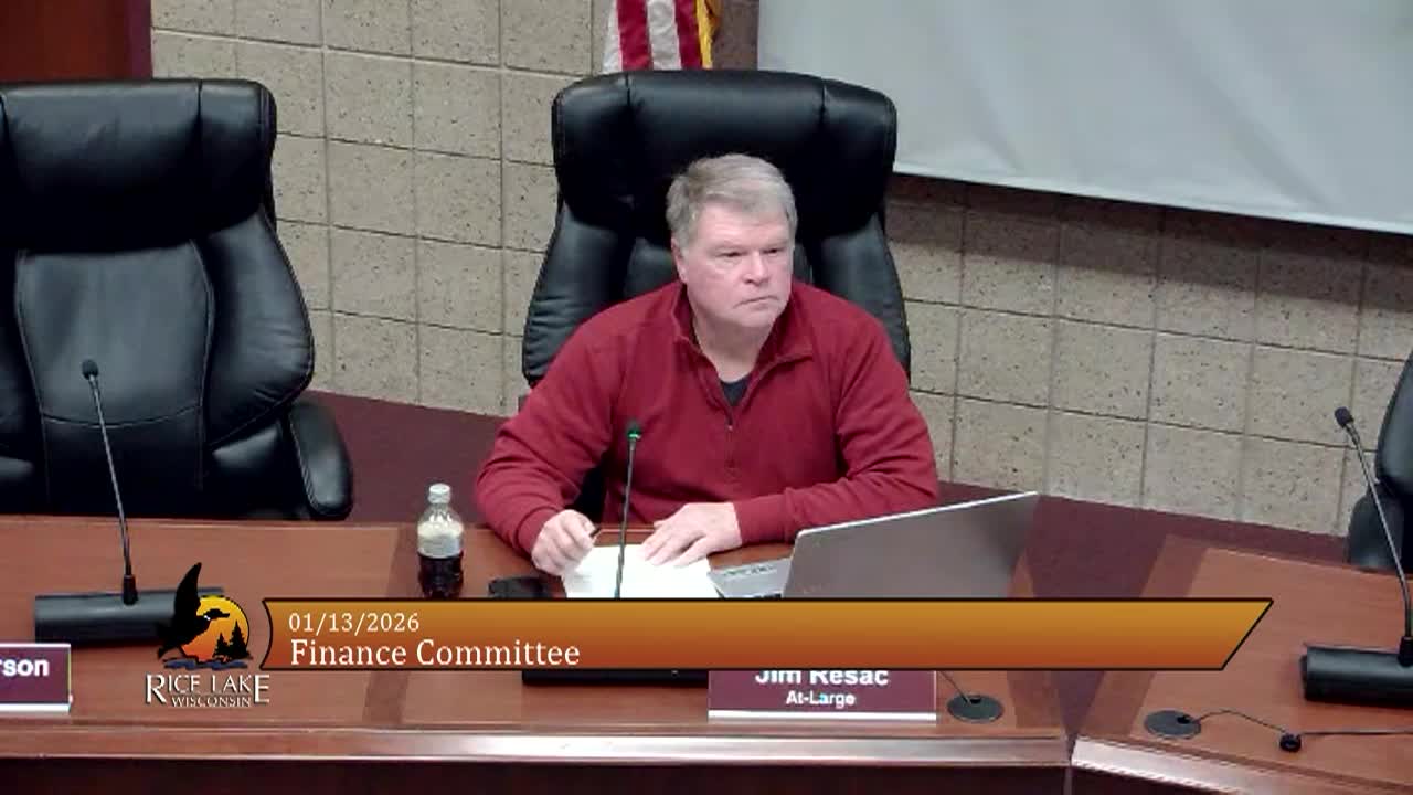 Thumbnail image for Finance Committee 1-13-2026