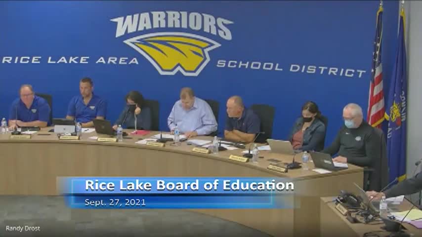 Thumbnail image for Rice Lake School Board - 09-27-2021