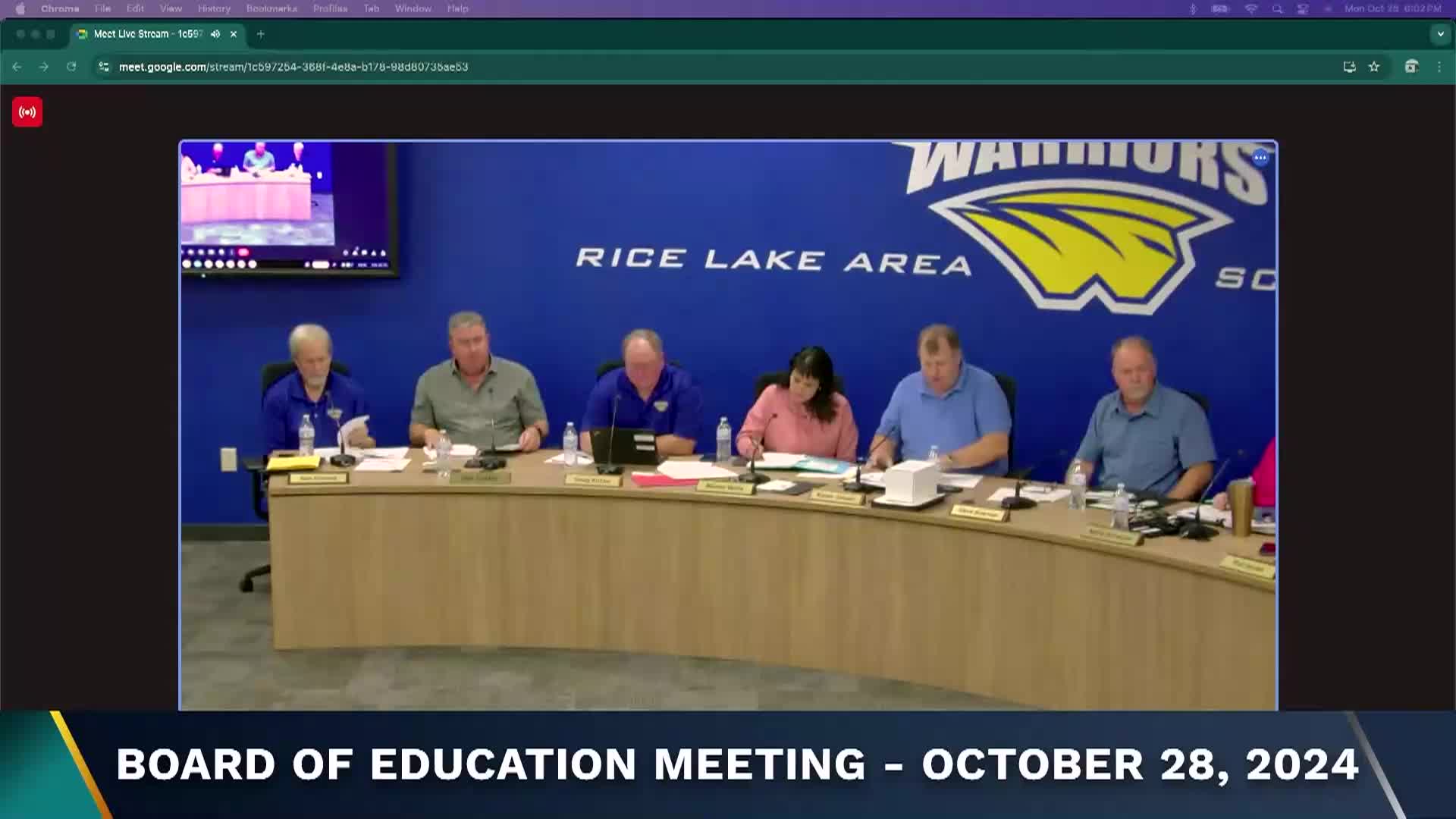 Thumbnail image for School Board - 10-28-2024