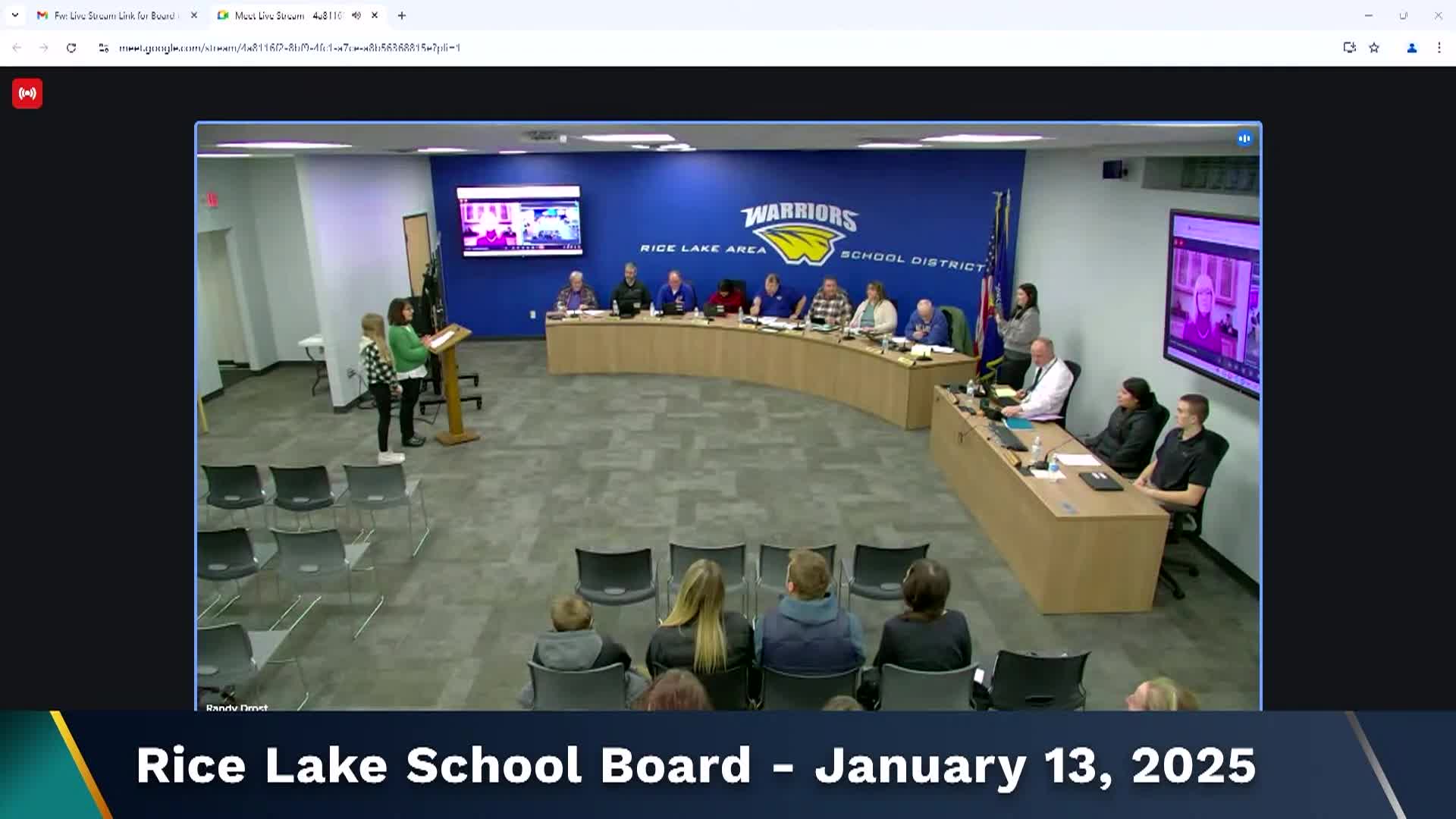 Thumbnail image for Rice Lake School Board - 1-13-2025