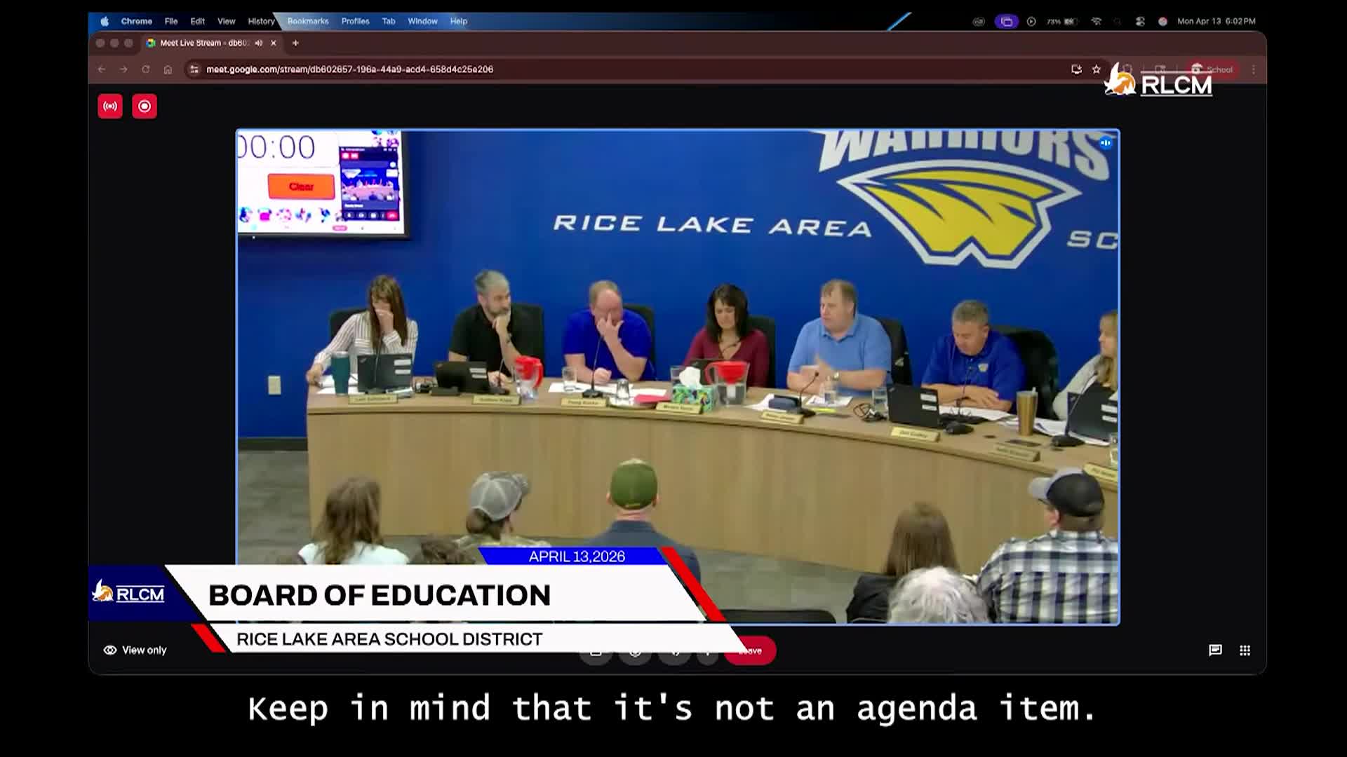 Thumbnail image for School Board - 4/13/2026